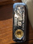 SAROME Metal Lighter Butane Gas Flip Top Brushed Chrome Made In Japan — photo 3