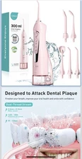 COSLUS Water Dental Flosser Teeth Pick: Portable Cordless Oral Irrigator 300ML 