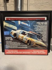 Vintage Nascar Magazine Center Fold Ad Framed