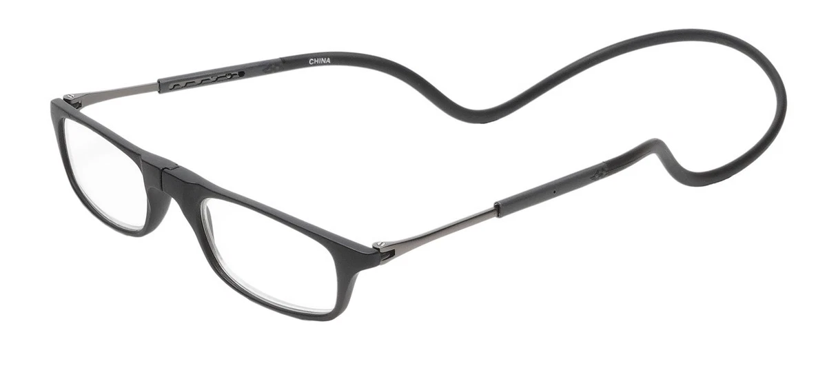 Clic Brooklyn Magnetic Reading Glasses with Adjustable Band, Matte Grey, 1.75x Clic Magnetic Reading Glasses - Adjustable Neck Barbados | Ubuy main image 3