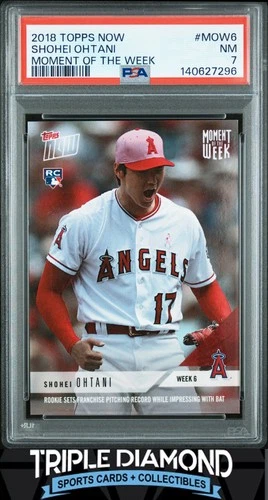 2018 Topps Now Moment Of The Week #MOW6 Shohei Ohtani Rookie PSA 7 BNB28