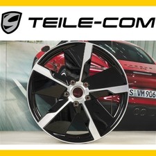 Porsche Taycan Exclusive Design wheel rim, 9.5J x 21 ET60, black, left side