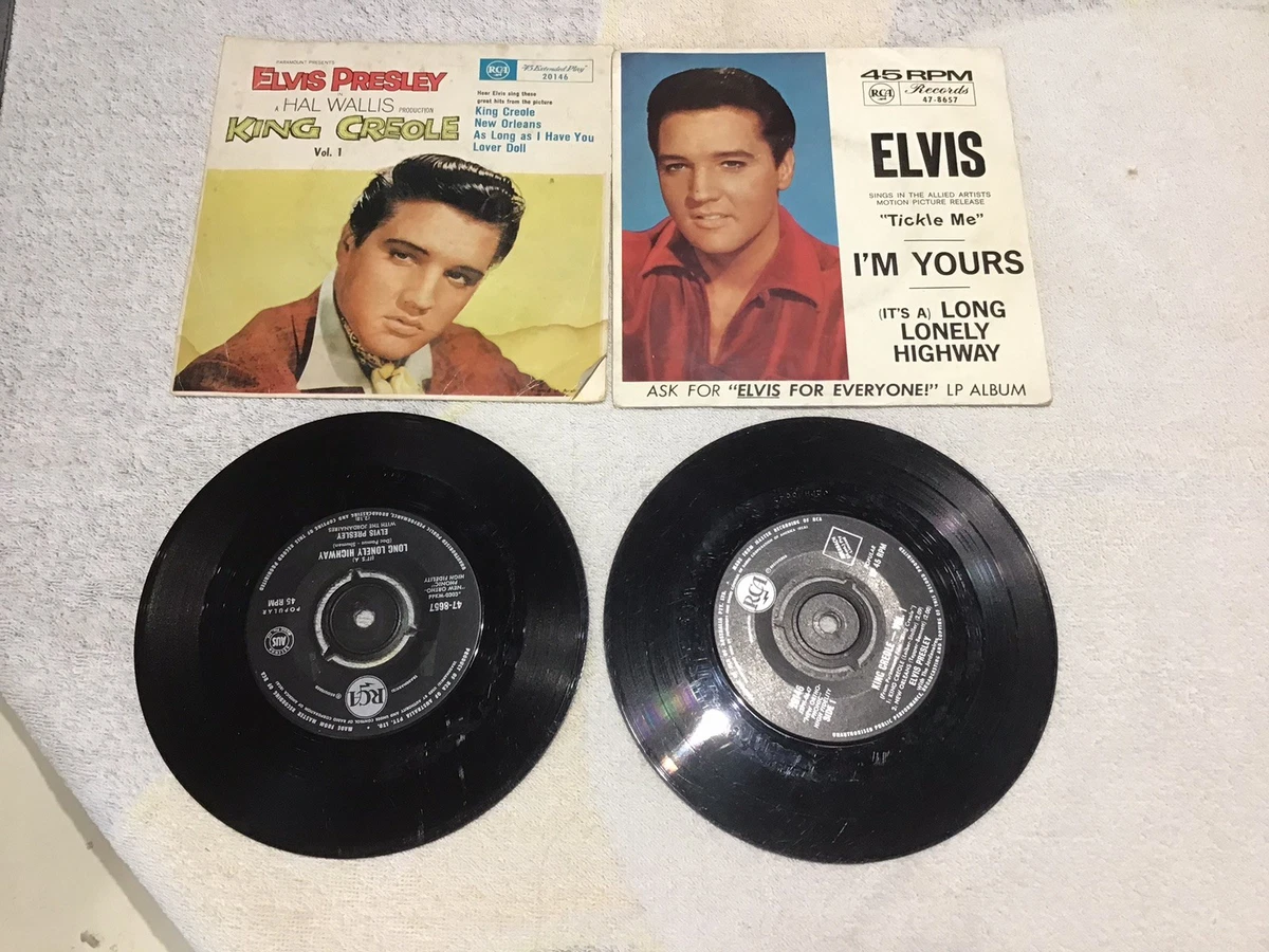 Elvis Presley - 1 X 7” P/S Single, 1 X 7” P/S EP (See Pics) VG/VG