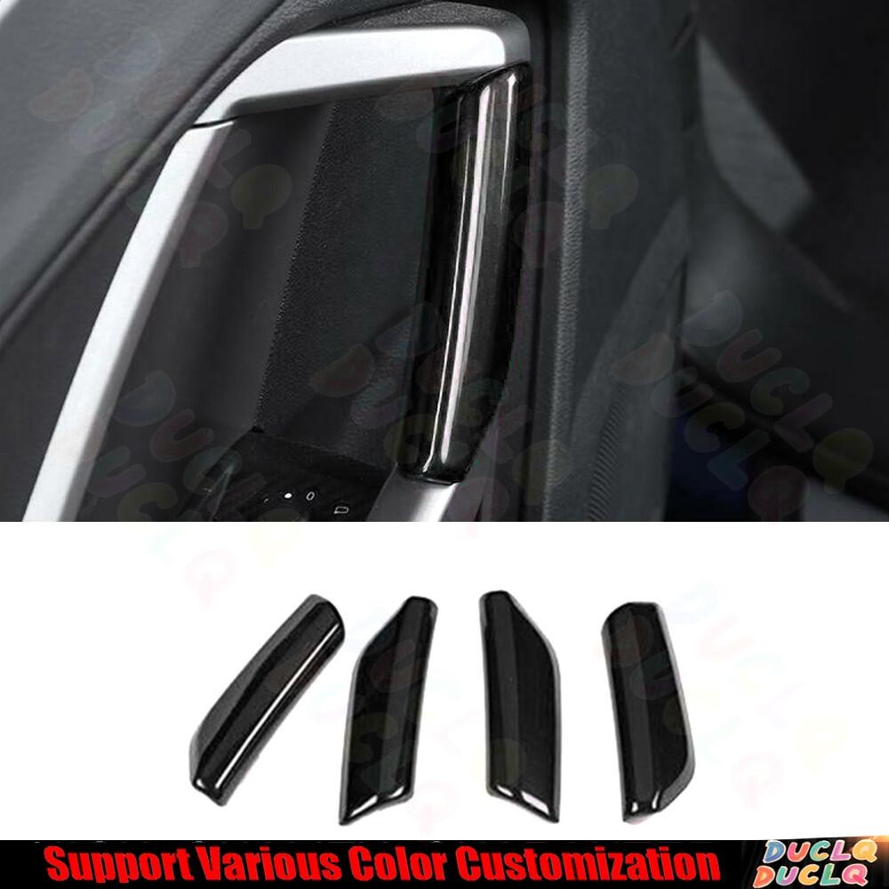 For Audi Q3 2019-2022 Bright Black Interior Door Armrest Panel Strip Cover Trim