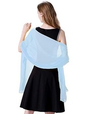 Soft Chiffon Scarfs Shawls and Wraps for Evening Dresses Wedding Shawl Wraps