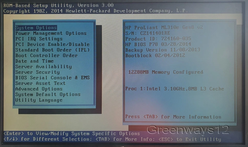 HP ProLiant ML 310e Gen8 v2 Xeon E3-1220 v3 3.1GHz 12 GB Ram Server No Hard Driv - Image 4 of 4