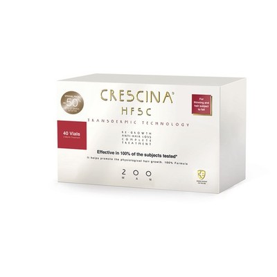 CRESCINA Transdermic HFSC 100% Complete Treatment 200 Man (20+20 vials)