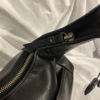 COACH Y2K Hamilton Hobo Black Luxury Leather Shoulder Handbag