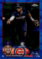 2023 Topps Chrome Sapphire Edition Nick Madrigal #434 Chicago Cubs 3G