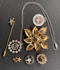 Lot of 7 Vintage Antique Fraternal or Mason P...