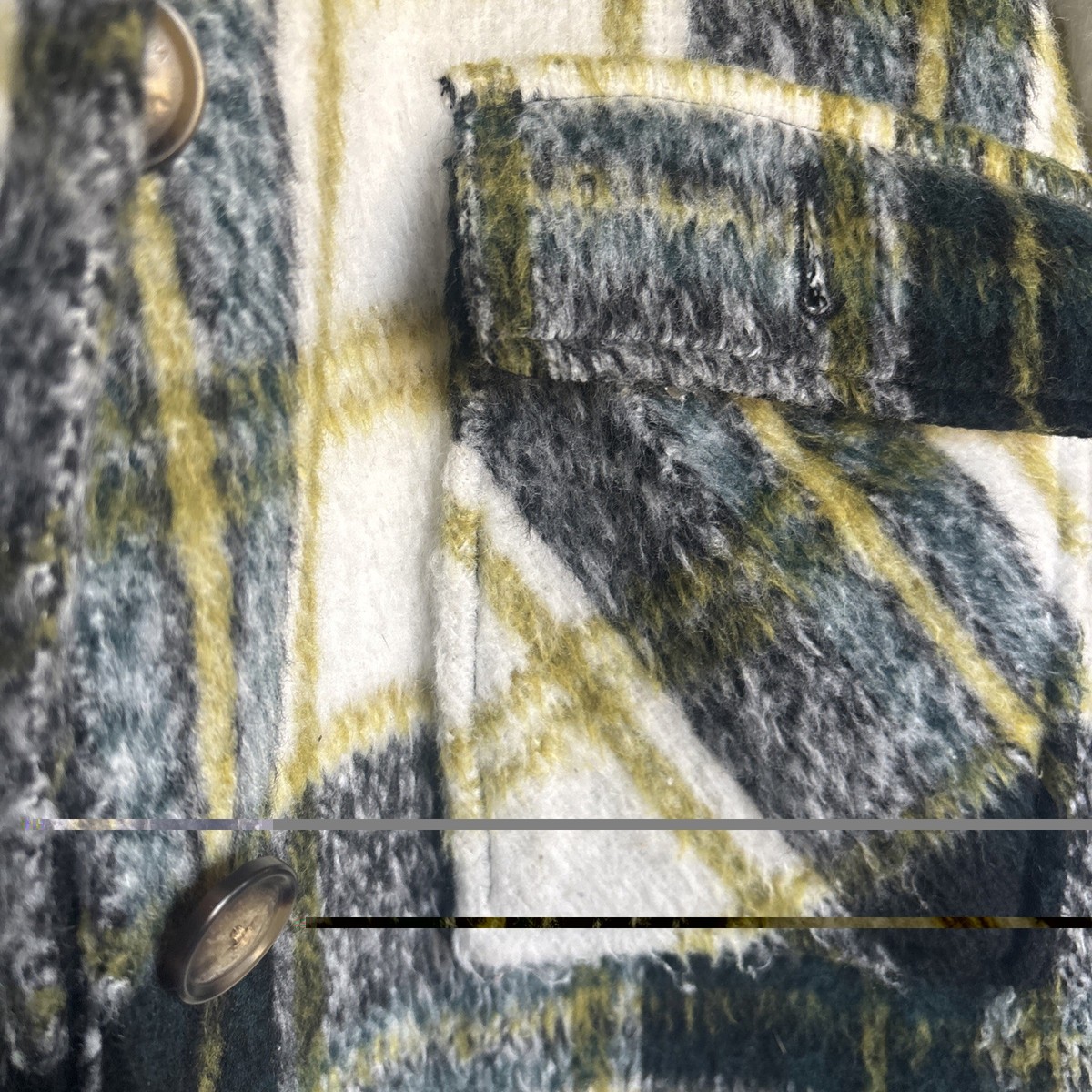 Koolaburra by UGG Women's Faux-Wool Plaid Shacket Long Coat Jacket Size XXL View 3
