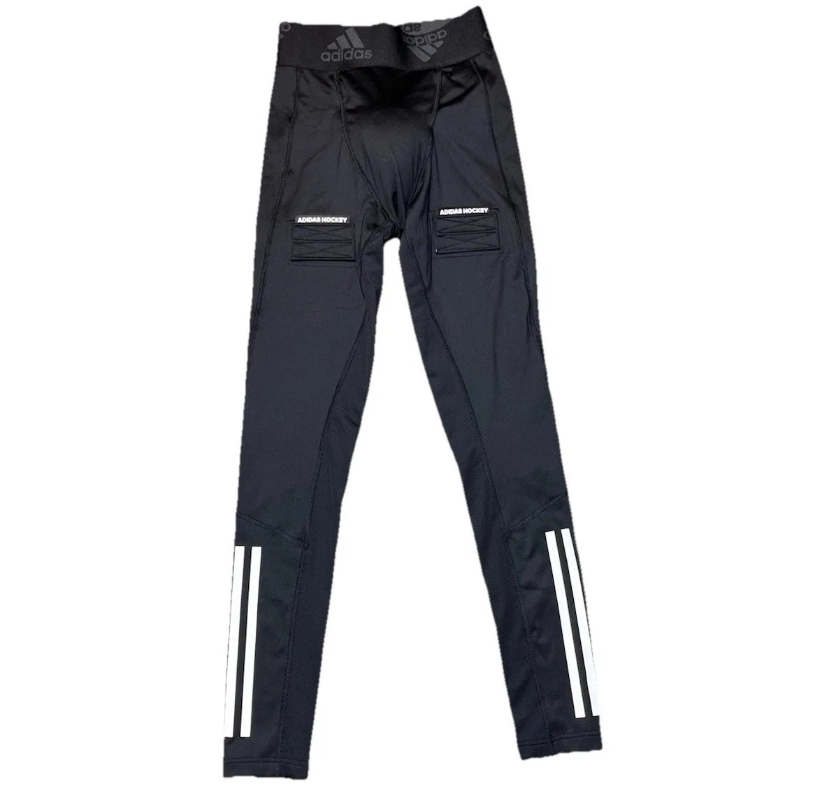 Adidas Hockey Black Alpha Skin Aeroready Pants Base Layer Cup Men’s Small NWT