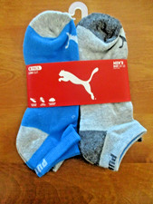 6 PAIR PACK PUMA ARCH SUPPORT MENS LOW CUSHIONED SOCKS size 10 - 13