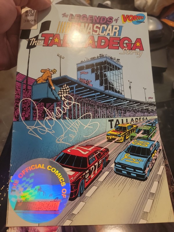 Richard Petty Signed The Telladega  Story Comic Book #1 Autographed The King 