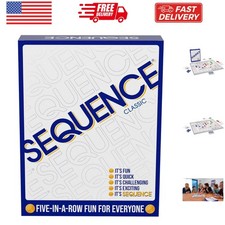SEQUENCE-  SEQUENCE Game with Folding Board, Cards and Chips