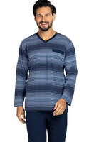 Comte Schlafanzug GrößE M/50 Pyjama Langarm Blau Herren 252816