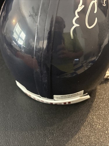 NFL FOOTBALL~SIGNED MIKE DITKA RIDDELL MINI CHICAGO BEARS HELMET INSC. “HOF 88” - Picture 12 of 15