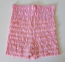 Vintage Malco Modes Pettipants XL Pink Lace Ruffle Bloomers Coquette Fairy N29