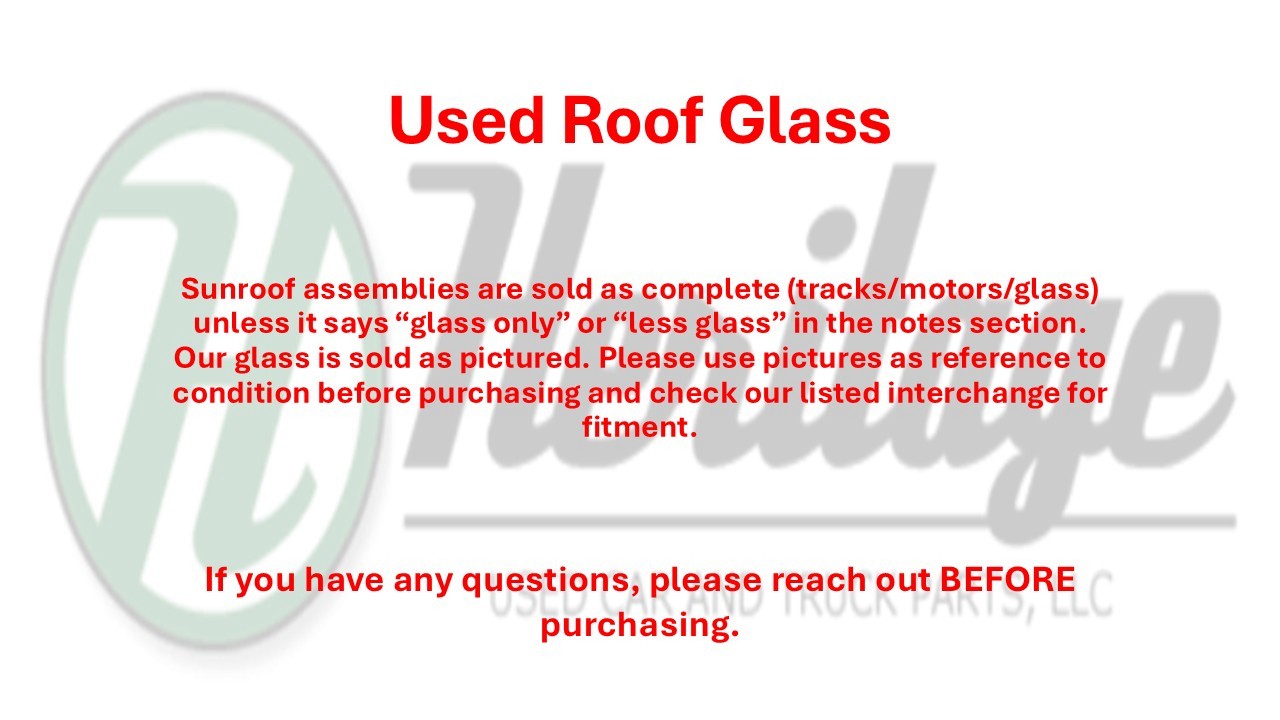 Complete Sunroof Assembly OEM 2015 Maserati Ghibli