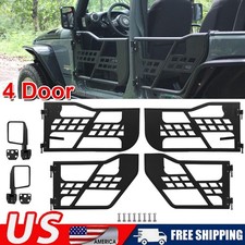 For 2007-2018 Jeep Wrangler Jk 4 Door Half Tube Tubular Doors Wside View Mirror For 2007-2018 Jeep Wrangler Jk 4 Door Half Tube Tubular Doors Wside View Mirror