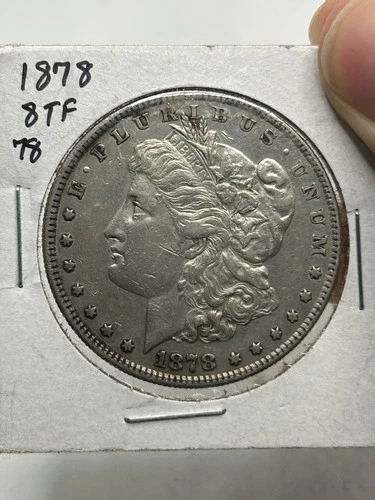 1878 8TF $1 Morgan Silver Dollar Looks XF/AU Circulated Better Date Variety***