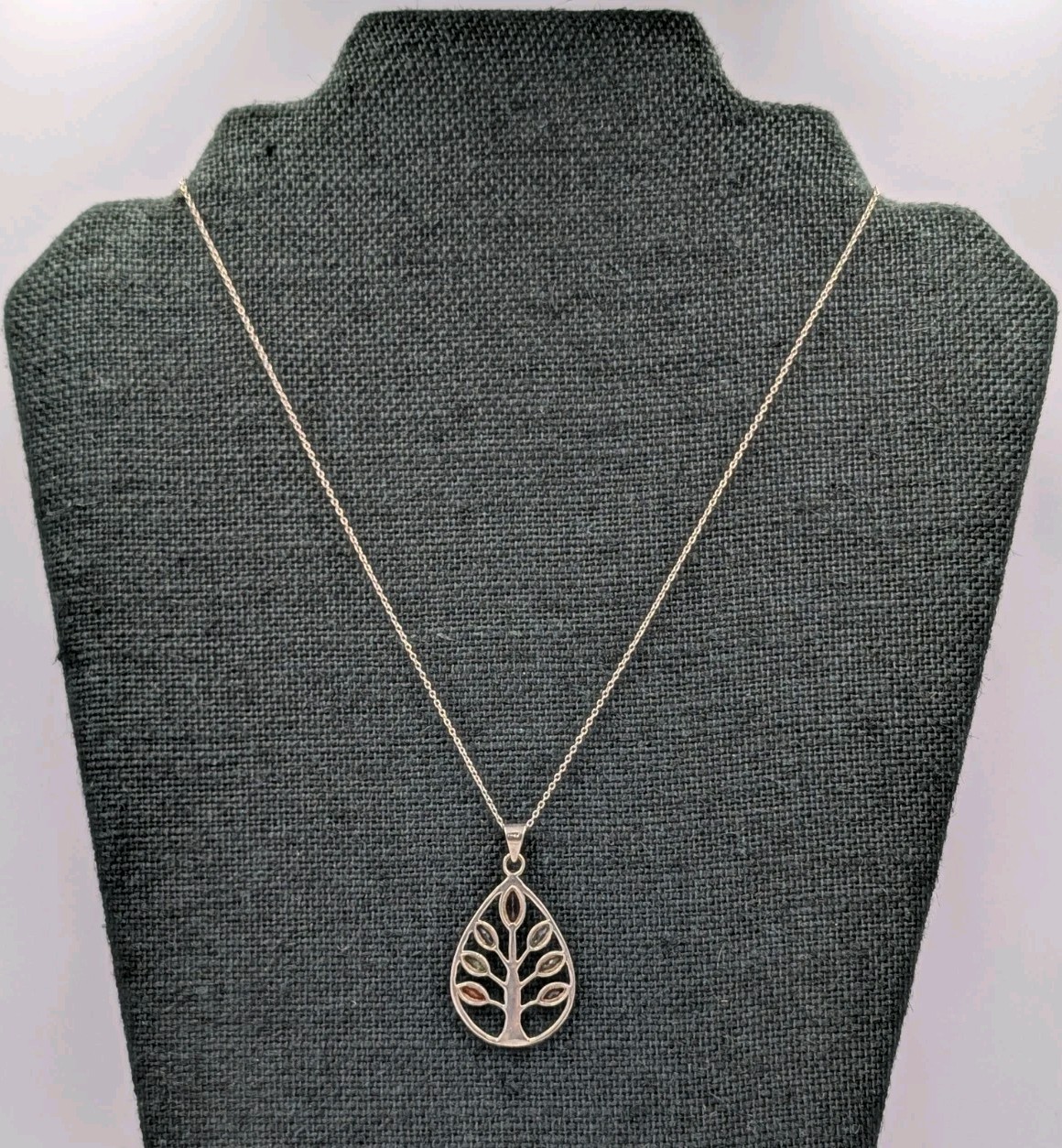 Sterling Silver Multi Gemstone Chakra Tree Of Lif… - image 7