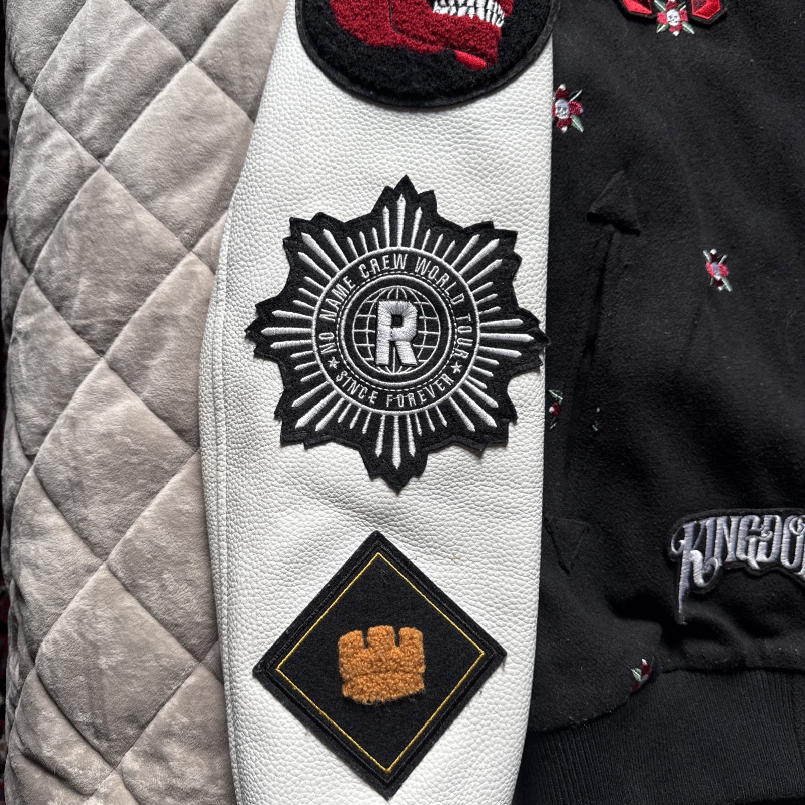 Reason Streetwear Patchwork Varsity Jacket Mens M… - image 5