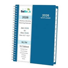 2026 Planner, Weekly ＆ Monthly Planner 2026, Jan 2026 – Dec 2026, 2026 Sky blue