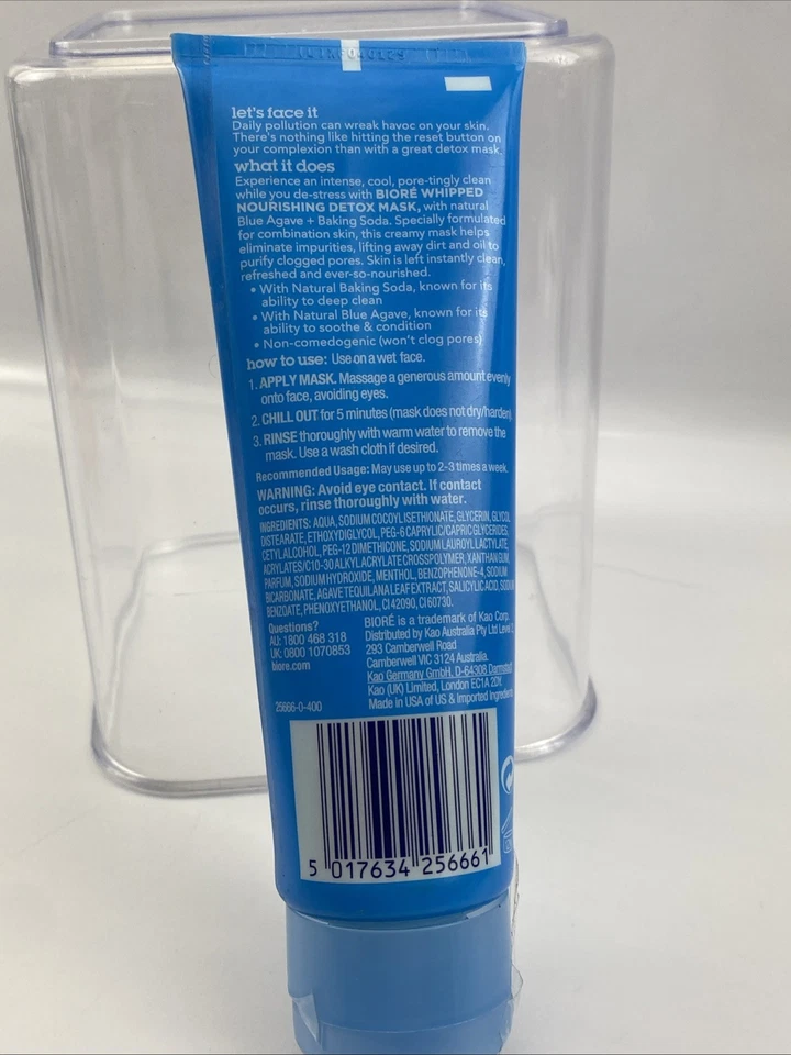 Biore Blue Agave Baking Soda Whipped Nourishing Detox Mask - Image 3 of 4