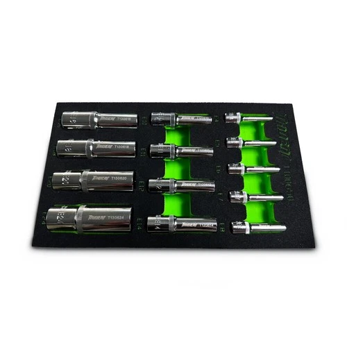 E-Torx Deep Socket Set 1/4"-3/8"-1/2" Drive 13 Piece Trident T100650EVA Free P&P