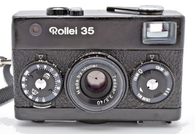 CLA'd Meter Works Rollei 35 35mm Film Camera Black 40mm f/3.5 Lens [NEAR MINT]