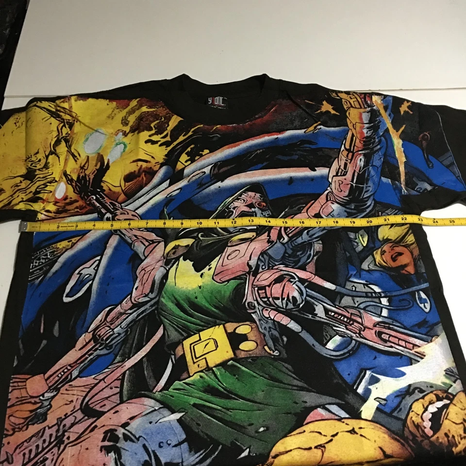 Doctor Doom Vs Fantastic Four Marvel All Over Print AOP T-Shirt Giant XL Modern - Image 4 of 4