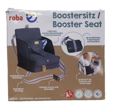roba Boostersitz - Mobiler aufblasbarer Kindersitz mit erhöhten Seitenteilen -