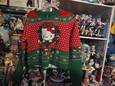 Hello Kitty Christmas Sweater Kids Size XL Used 