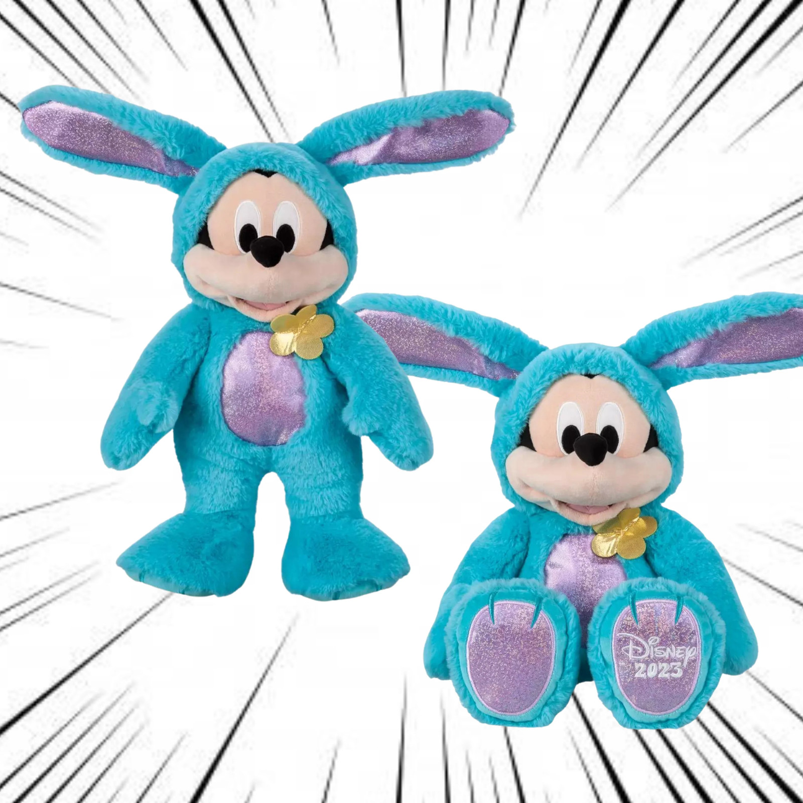 Peluche Mickey Mouse de Pâques Disney de 30 cm en velours doux