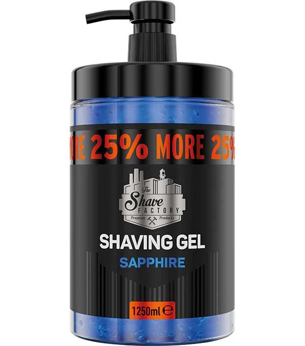 The Shave Factory Shaving Shaving Gel Sapphire 1,25L