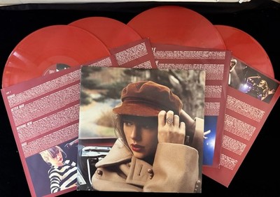 Taylor Swift - RED (Taylor s Version) 4LP RED VINYL 2021 Great Shape!