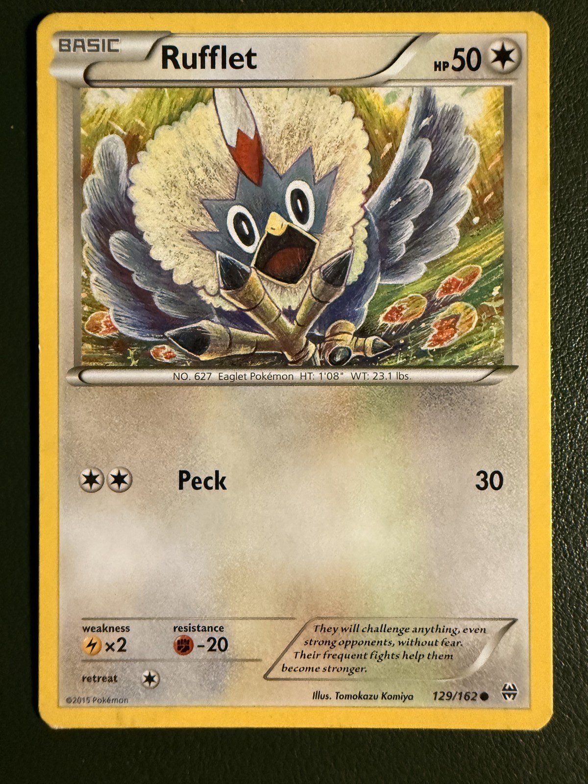 Pokemon TCG Rufflet 129/162 BREAKthrough NM