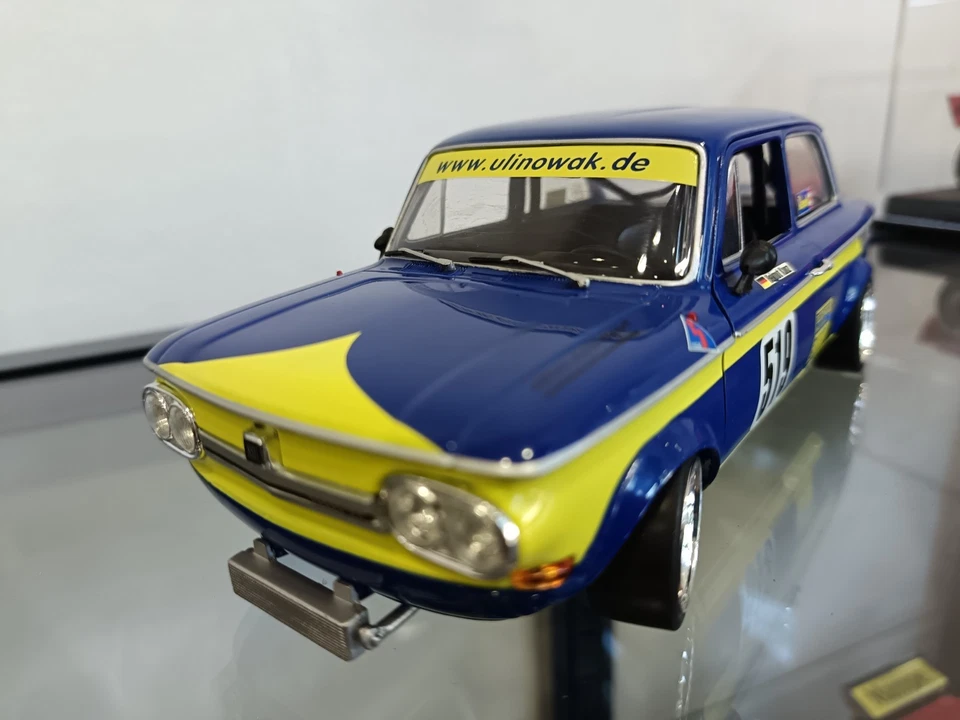 PRINZ NSU TT REVELL SCALA 1/18 IN METALLO APRIBILE - Immagine 2 di 4