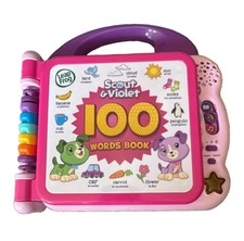 LeapFrog Scout Violet 100 Words Book Electronic Learning English/Espa ol works