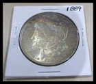 1889P 90% UNCIRCULATED MORGAN RAINBOW DOLLAR - SUPER NICE