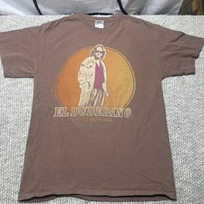 Vintage The Big Lebowski El Duderino T Shirt Men's M Sunfade 2000s