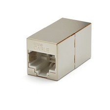 TRUE CABLE Shielded Cat6A Inline Coupler, 12 Pack, Female to 12pc,
