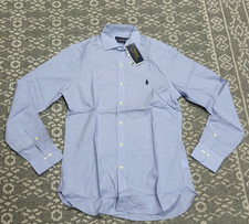 New Polo Ralph Lauren Men's Slim Fit Button Up Shirt - Size 16.5 32/33 - Blue