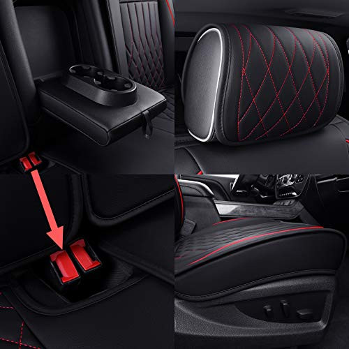 Chevy Silverado GMC Sierra Car Seat Covers Full Set with Waterproof Leather, - Picture 6 of 7