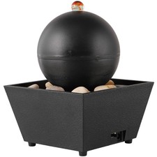 1Pc Desktop Running Water Adornment Decorative Feng Shui Bonsai Decor (Black)