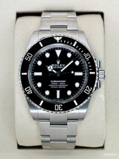 NEW 2025 Rolex Submariner 41mm 124060 Stainless Steel Black Dial STICKERED