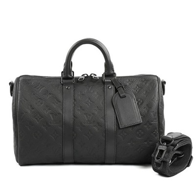Louis Vuitton Keepall Bandouliere 35 Boston Bag M22765 Black r50_0226