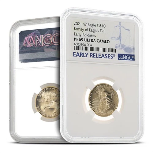 1/4 oz Proof American Gold Eagle Coin PR/PF69 (Random Year, PCGS or NGC)
