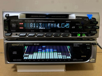 KENWOOD RX-670MD RD-360 CD MD Car Audio System Tested Working JDM Vintage